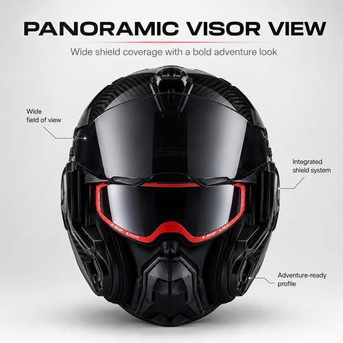 ADVANT X Carbon Adventure Helmet-DOT & ECE safety certified